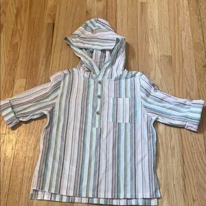Hooded button down boys 4t shirt